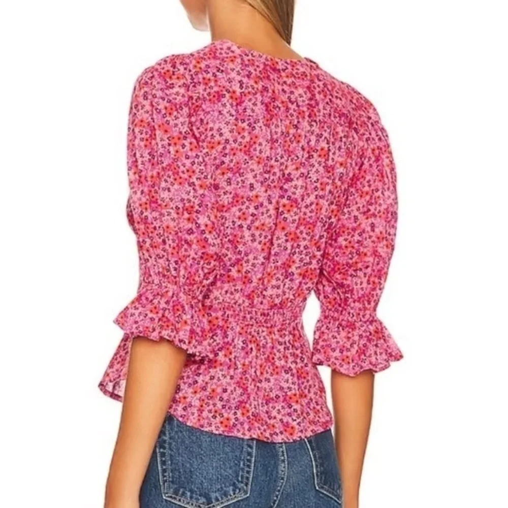 FREE PEOPLE I Found You Printed Floral Top